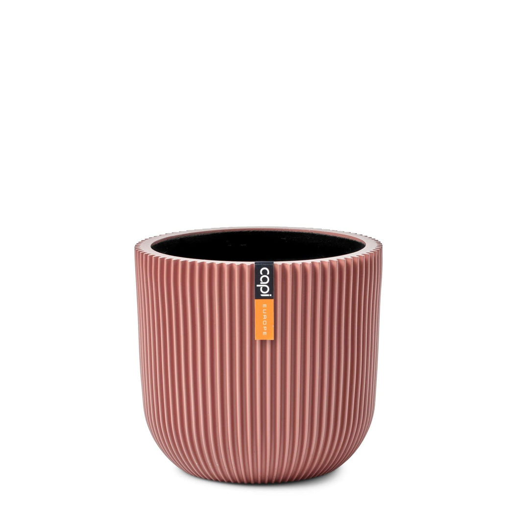 Capi Europe - Blumentopf Kugel Groove Colours - 8x6 - Rosa - Blumentopf für drinnen - CAPI Indoor -