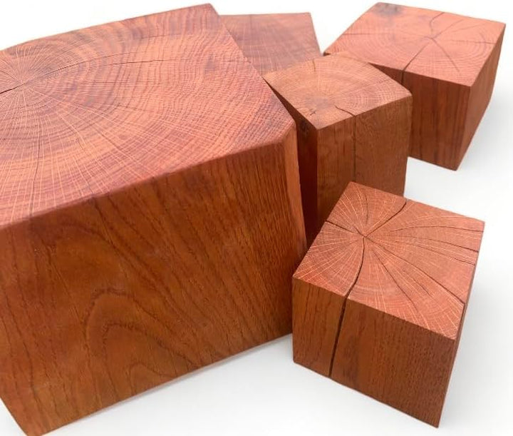 Eiche Blöcke, Eichenholz Blöcke 20x20x...cm, Tic Farbe, Säulen, Dekoblöcke, Hocker, Naturprodukt, ru