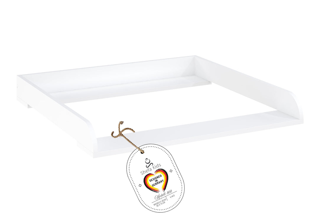 Shefa Kids Wickelaufsatz 800 - Universeller Wickeltischaufsatz für Ikea Kommoden MALM, HEMNES und NO