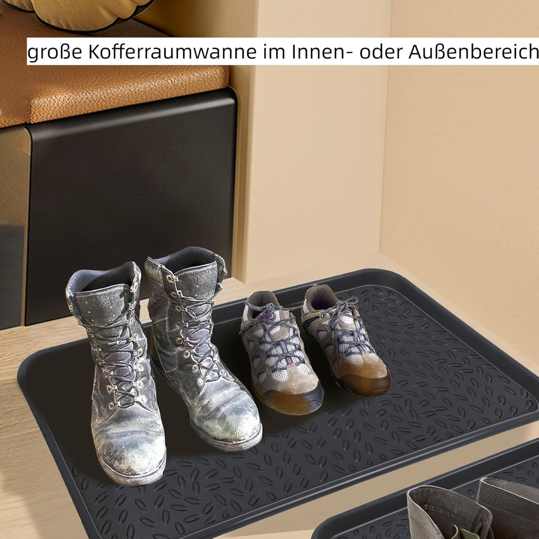 Schuhwanne - Grosse Schuhabtropfschale für Schuhregal Outdoor, Auffangwanne aus Kunststoff, Abtropfs