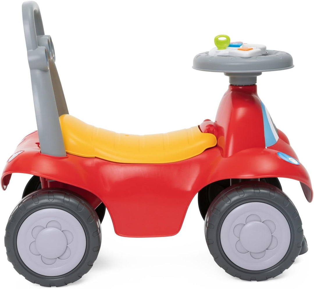 Chicco Ride-Along Billy Quattro, Mitfahrendes Kinderauto, 4in1 Spielmodi, Schaukelfunktion, erste Sc