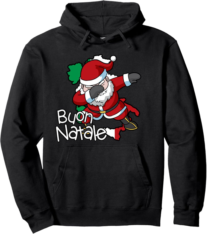 Buon Natale Italian Italia Christmas Santa Claus Italy Gift Pullover Hoodie