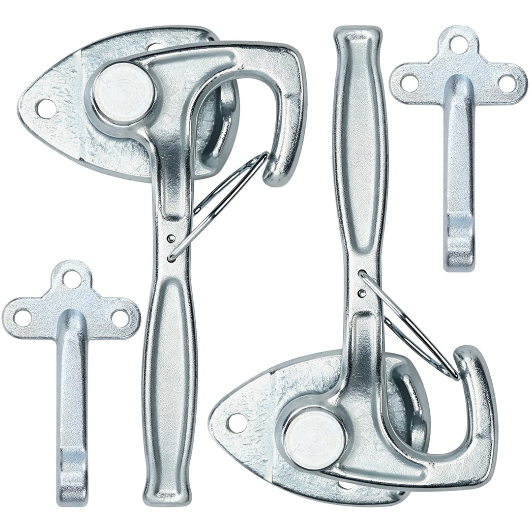 Bordwandverschluss Anhänger 2er Set– inkl. Einfallösen & Gegenhalter, verzinkter Stahl, Robust