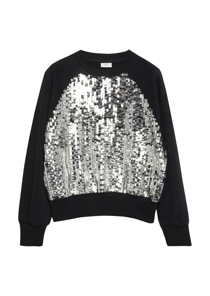 Mädchen Sweatshirt mit Pailletten, 9999