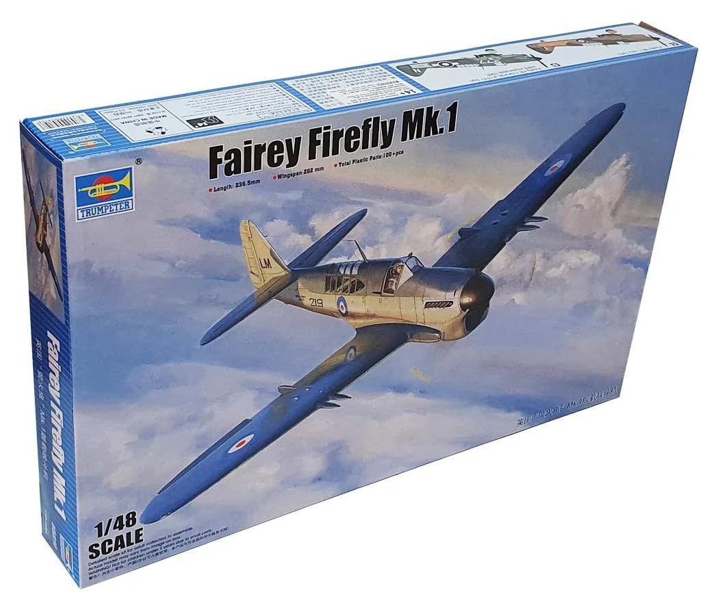 Trumpeter 005810 1/48 Fairey Firefly Mk.1 Plastikmodellbausatz, Modelleisenbahnzubehör, Hobby, Model