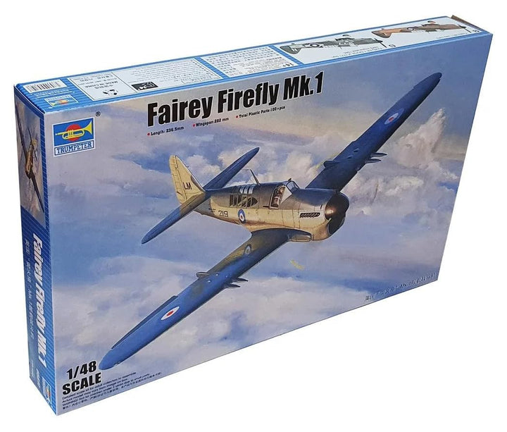 Trumpeter 005810 1/48 Fairey Firefly Mk.1 Plastikmodellbausatz, Modelleisenbahnzubehör, Hobby, Model