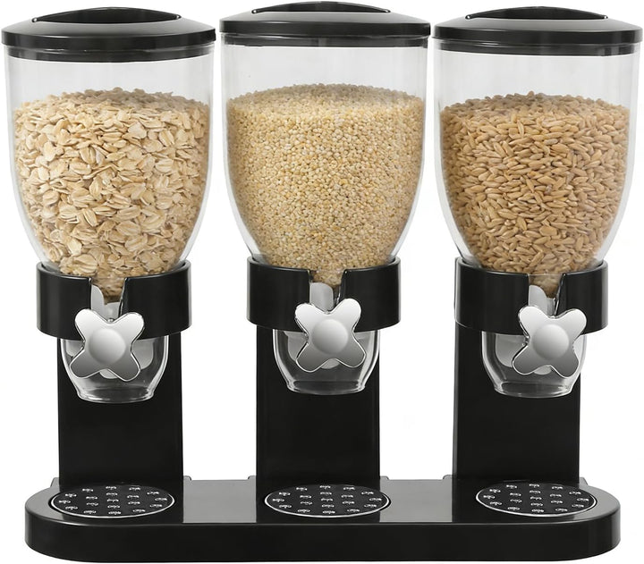 Dreifach Lebensmittelspender, 2L Pro Behälter,Drehmechanismus