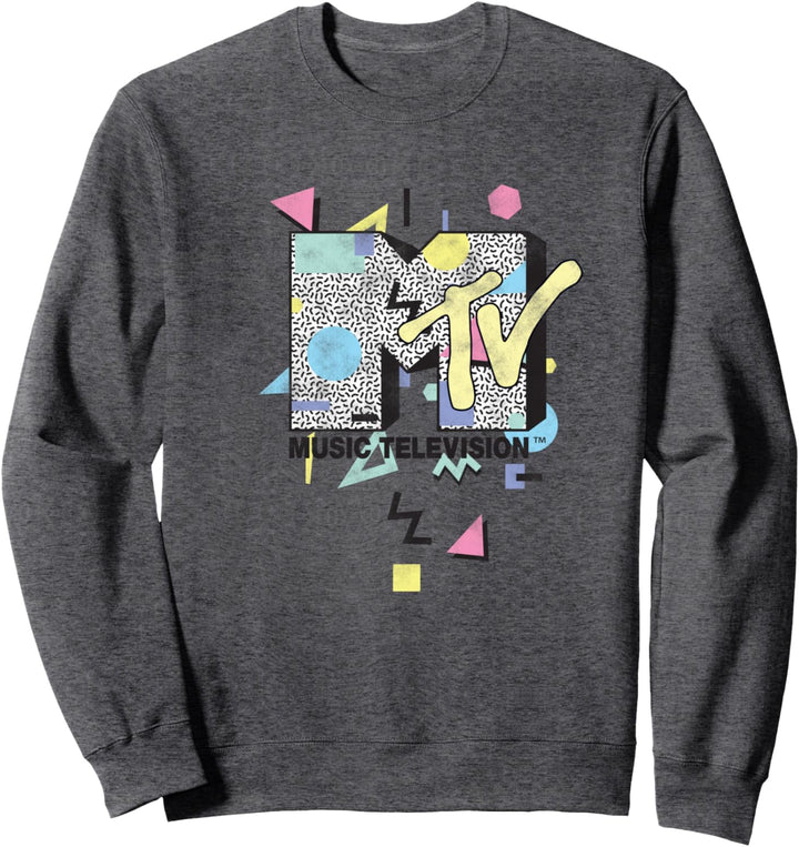 MTV 90's Colorful Art Style Logo Sweatshirt