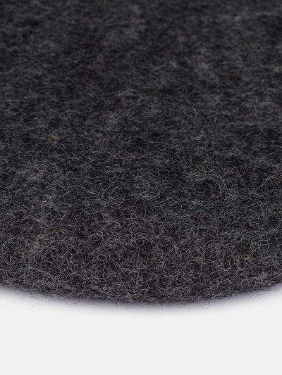 myfelt Flache Filz Sitzauflage, Filz Stuhlauflage - Hugo - rund, Ø 36 cm, Anthrazit Anthrazit Melier