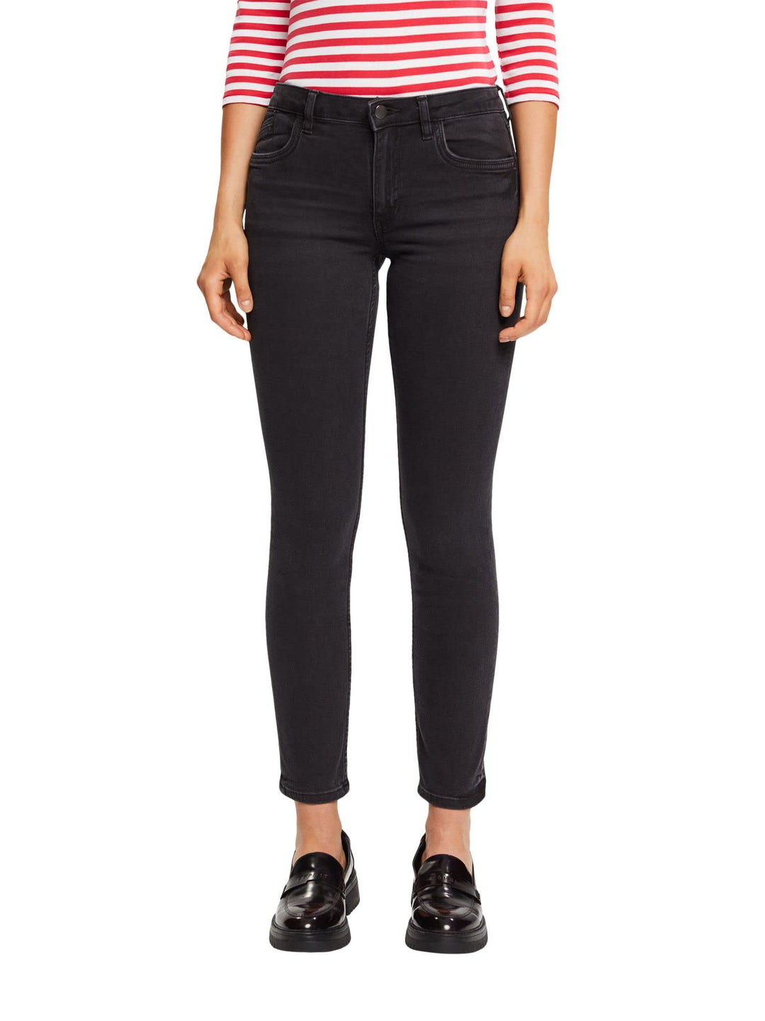 ESPRIT Damen Jeans 27W / 32L 911/Black Dark Wash, 27W / 32L 911/Black Dark Wash