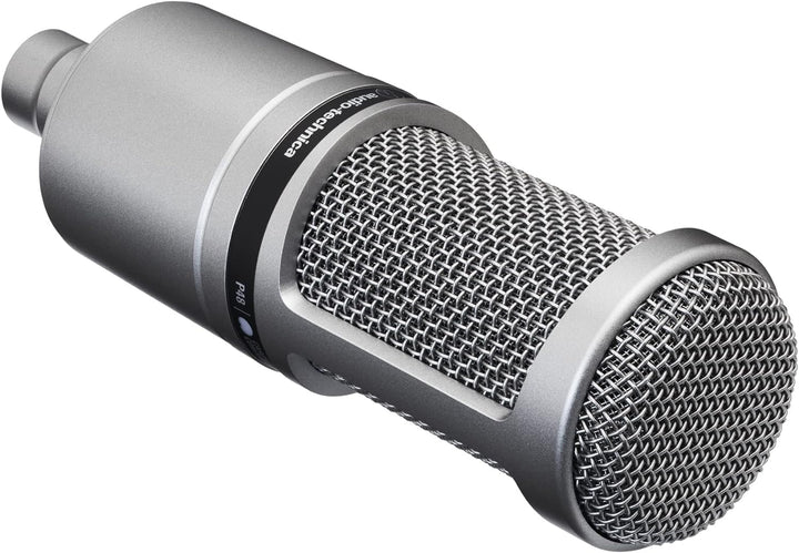 Audio-Technica AT2020 Kondensatormikrofon mit Nierencharakteristik (XLR Anschluss) für Voiceover, Po