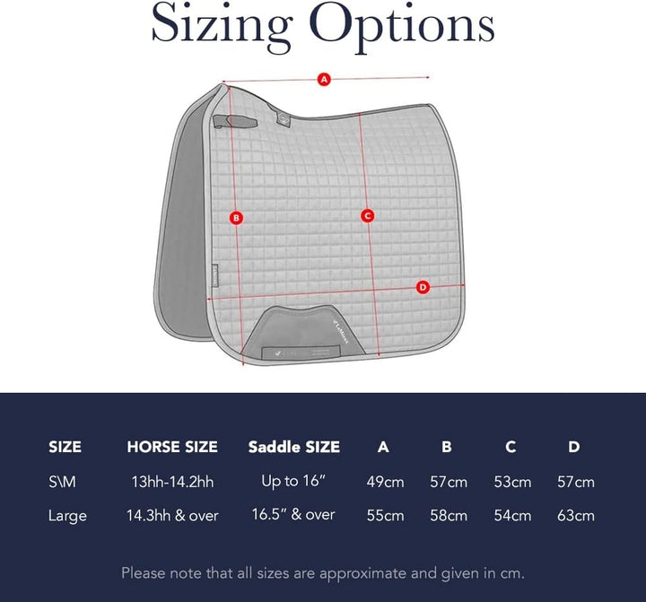 LeMieux Prosport Suede Dressage Square Dressurschabracke L Benetton Blue, L Benetton Blue