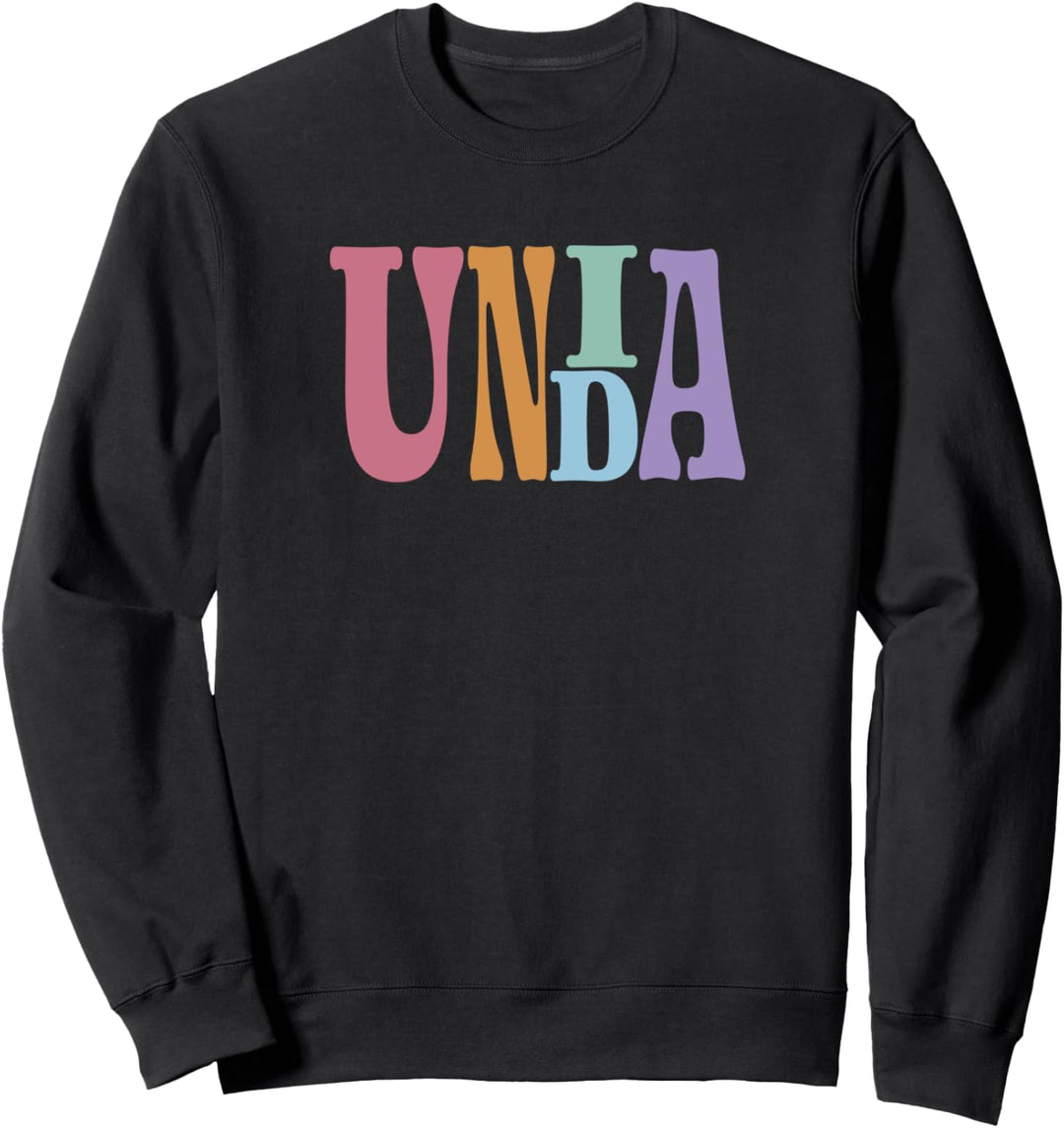Unida Rainbow Colored Letters Sweatshirt