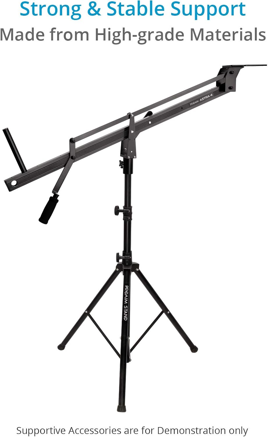 PROAIM Heavy Duty Jib Stand for Camera Jib Crane with 33mm Diameter Mounting Tube. Telescopic Height