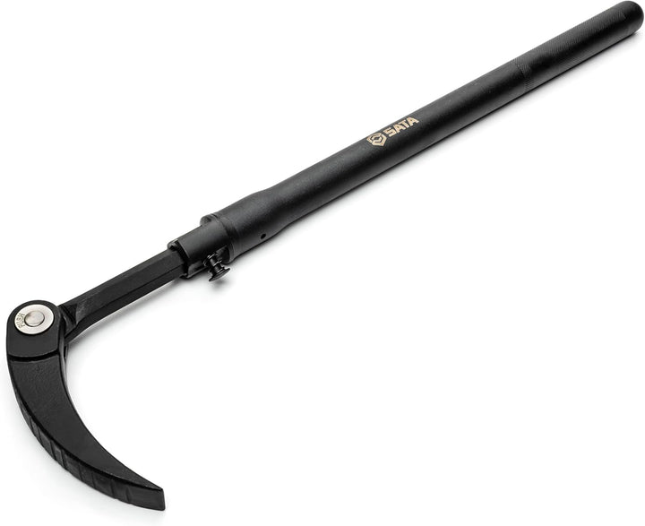 SATA ST92568 Teleskop Hebeleisen, Stemmhebel Brecheisen, Brechstange Ausziehbar mit Flexiblem Gelenk