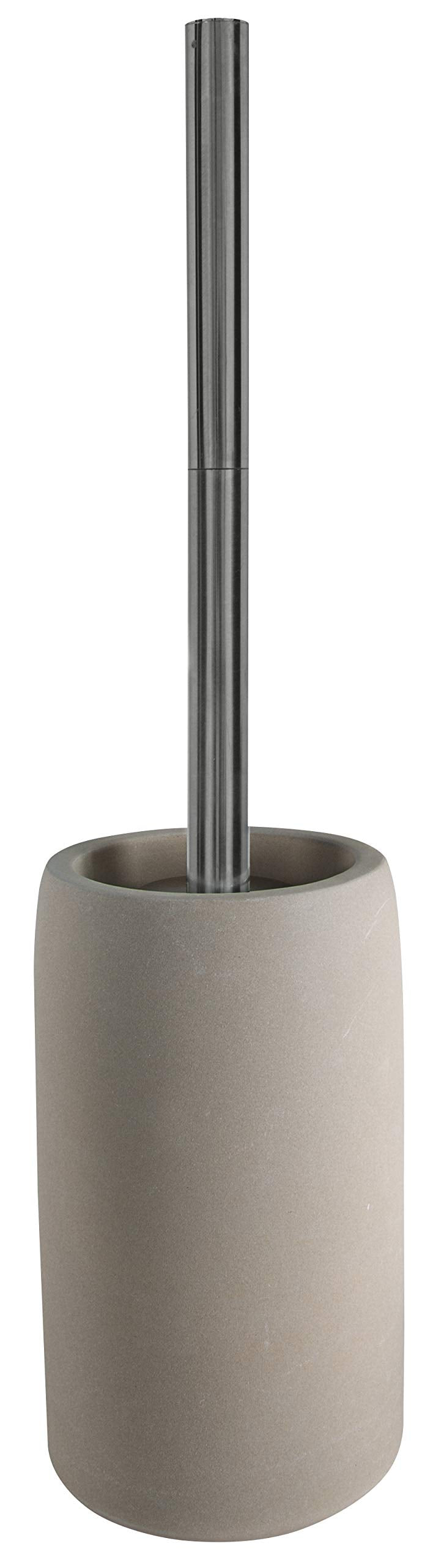 Spirella WC Bürste Toilettenbürste Klobürste Gemma Steingut 11 x 44,5 cm - Beige, Beige