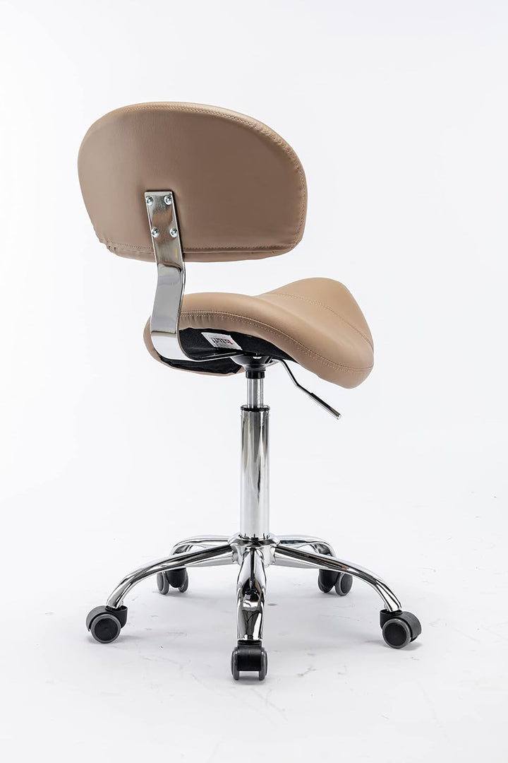 Sattelhocker MULY BIGBACK Lehne, Sitzhöhe bis ca. 74cm, Braun | 1stuff-Markenqualität, Fachhändler a