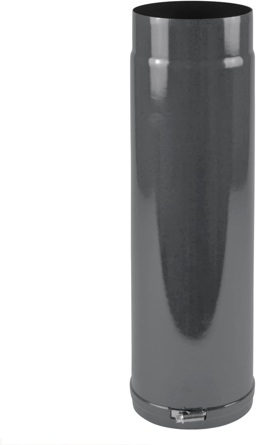raik Rauchrohr/Ofenrohr Teleskoprohr Durchmesser 150 mm Verstellbar von 560 bis 860 mm Emaille Grau