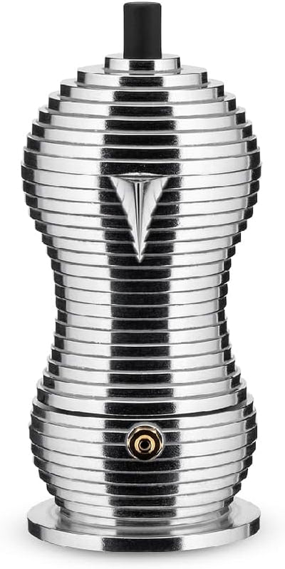 Alessi Kaffeekanne, schwarz, Aluminium, 8.3 x 10.5 x 35