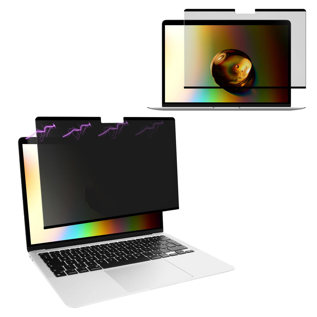 kwmobile Sichtschutzfolie für Apple MacBook Air 13.3" M1 A2337 A2179 Folie - Blickschutzfolie Privac