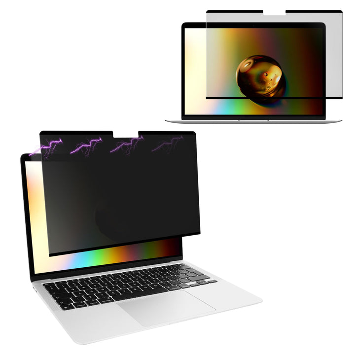kwmobile Sichtschutzfolie für Apple MacBook Air 13.3" M1 A2337 A2179 Folie - Blickschutzfolie Privac
