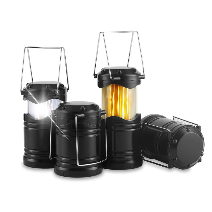 Lichamp LED-Camping-Laternen, batteriebetrieben, superhell, zusammenklappbar, Notfallzubehör, Dual-M