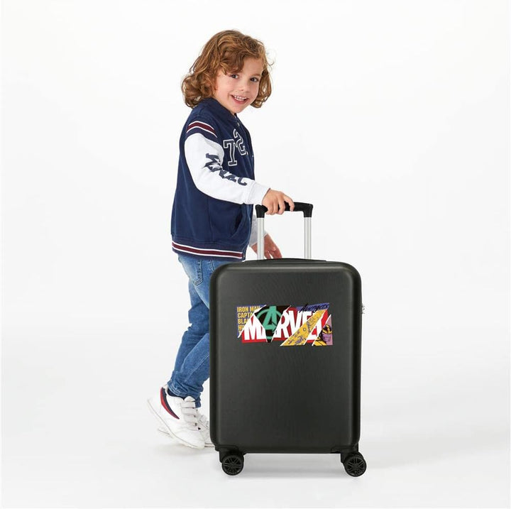 Marvel Power Marvel, Jungen Power Marvel Gepäck- Handgepäck, Schwarz, 38x55x20 cms