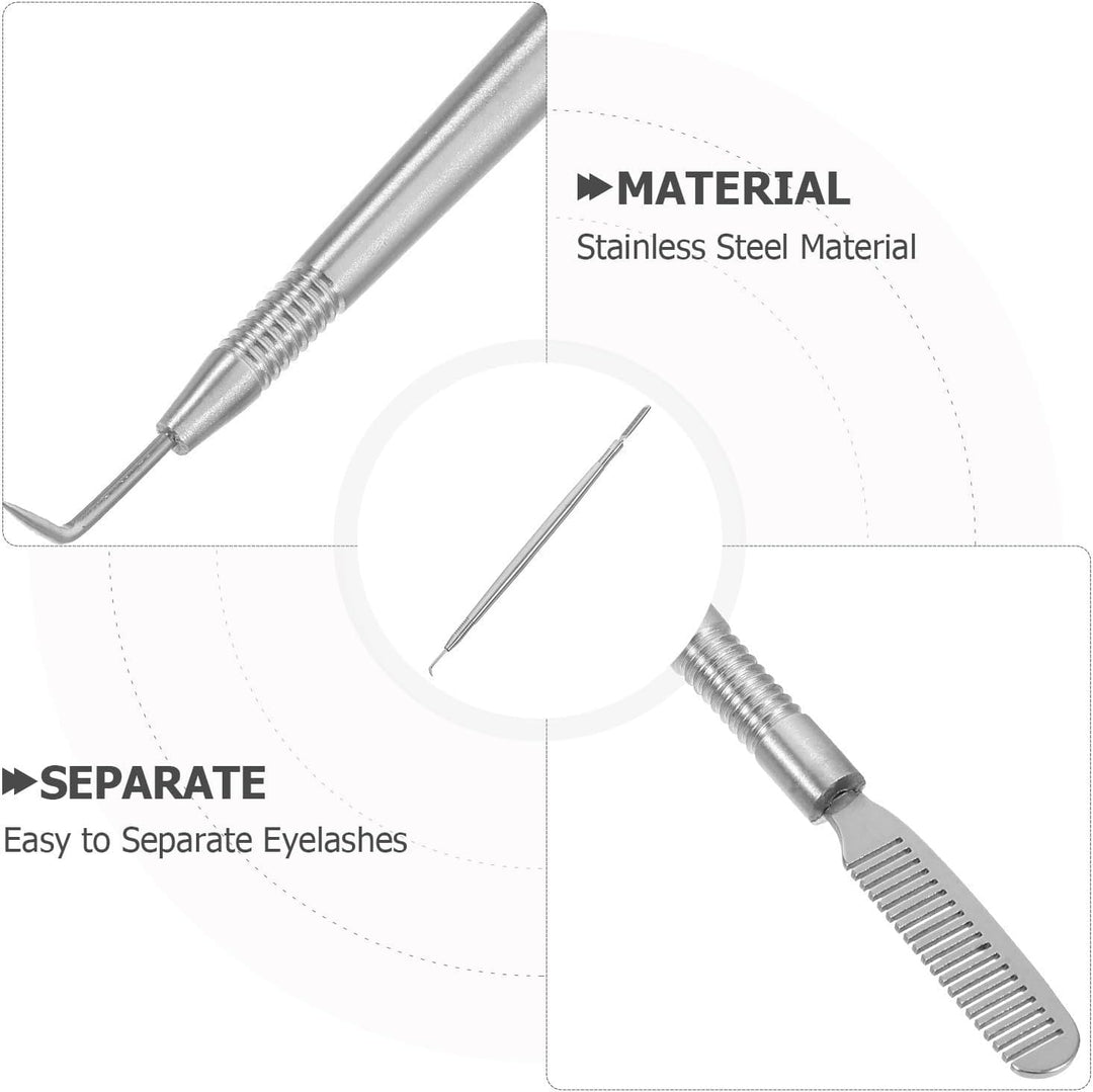 Zerodeko Lift Dauerwelle Werkzeug Wimperntrenner Wimpernverlängerungsseparator 3 Stück Edelstahl Set