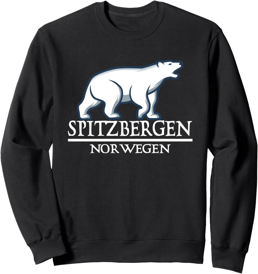 Spitzbergen Eisbär Norge Norway Skandinavien Norwegen Sweatshirt