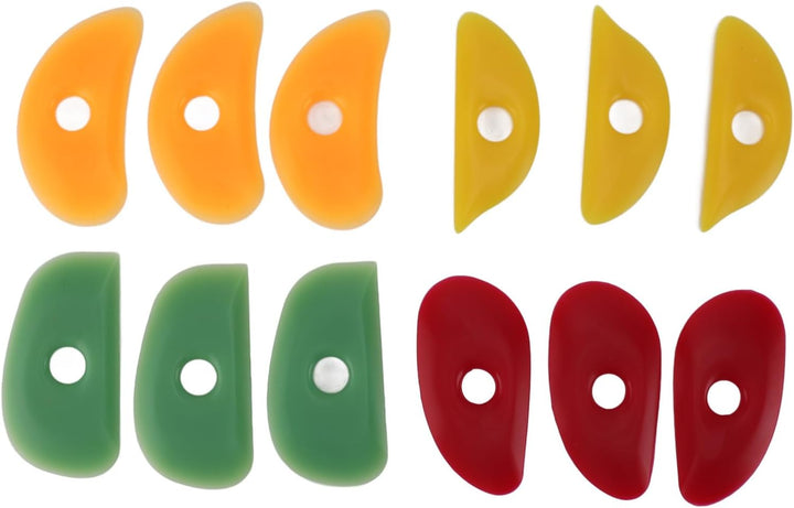 Mudtool, Tonwerkzeuge, 12 Stück, Keramik-Gummi-Ton-Keramikrippen, Silikon-Bildhauerwerkzeuge, Weiche