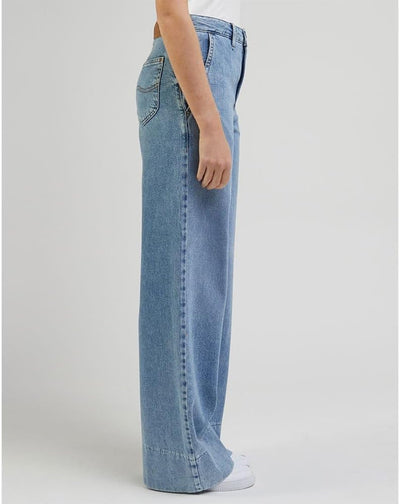 Lee Damen Utility Stella A Line Jeans 25W / 33L Blau, 25W / 33L Blau