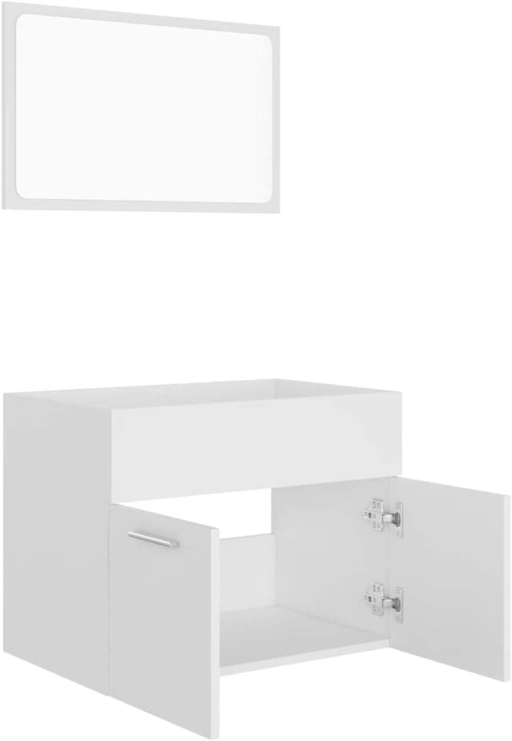 Tidyard 2-tlg.Badezimmerm?bel-Set Badm?bel-Set Waschtischunterschrank Schrank Bad-Unterschrank Mit 1