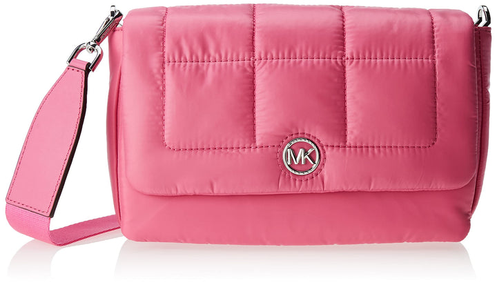 MICHAEL KORS Women Lilah MD Flap XBODY Bag, Cerise