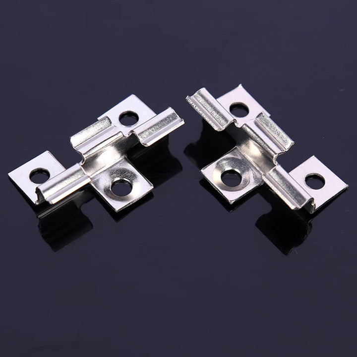 100 Stück Edelstahl Clips Terrassenclips Schrauben Befestigungs Clips WPC Dielen Befestigungsclips 8