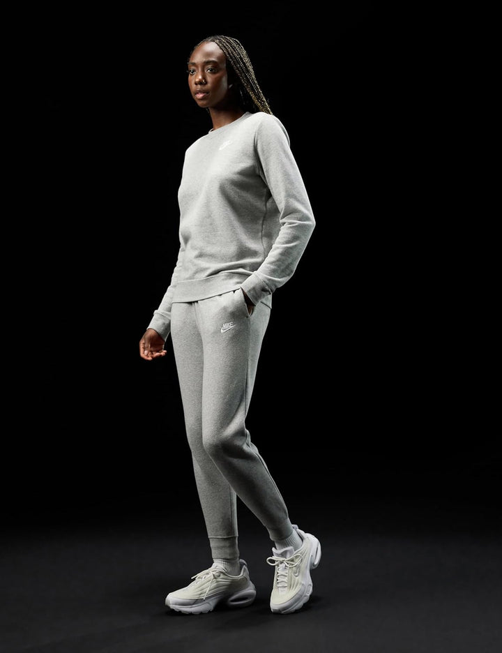 Nike Damen Hose NSW Club S Dk Grey Heather/White, S Dk Grey Heather/White