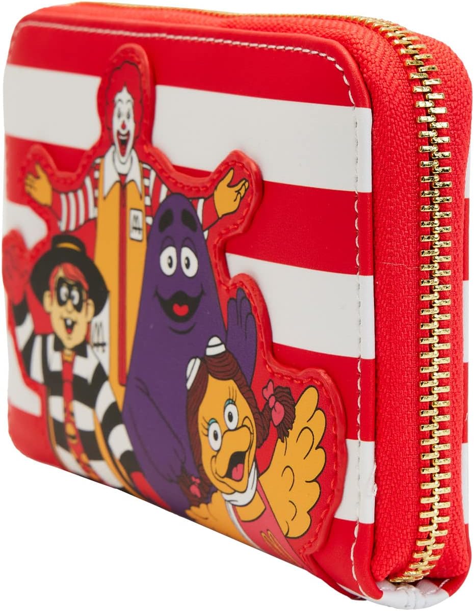 Loungefly Mcdonalds Purse Ronald And Friends Nue offiziell Rot Zip Around One Size