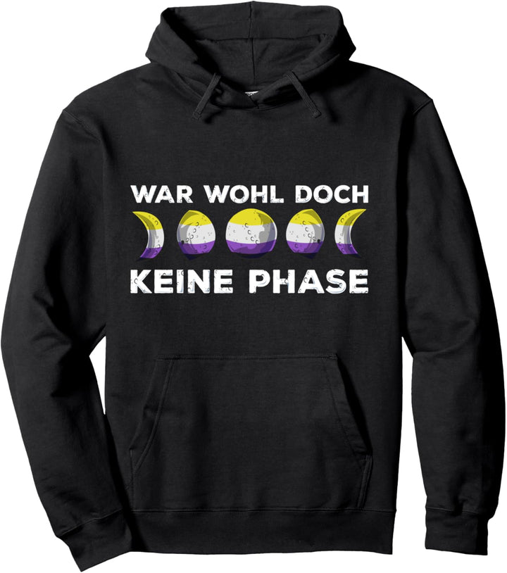 Regenbogenparade Mondphasen LGBTQ War Wohl Doch Keine Phase Pullover Hoodie