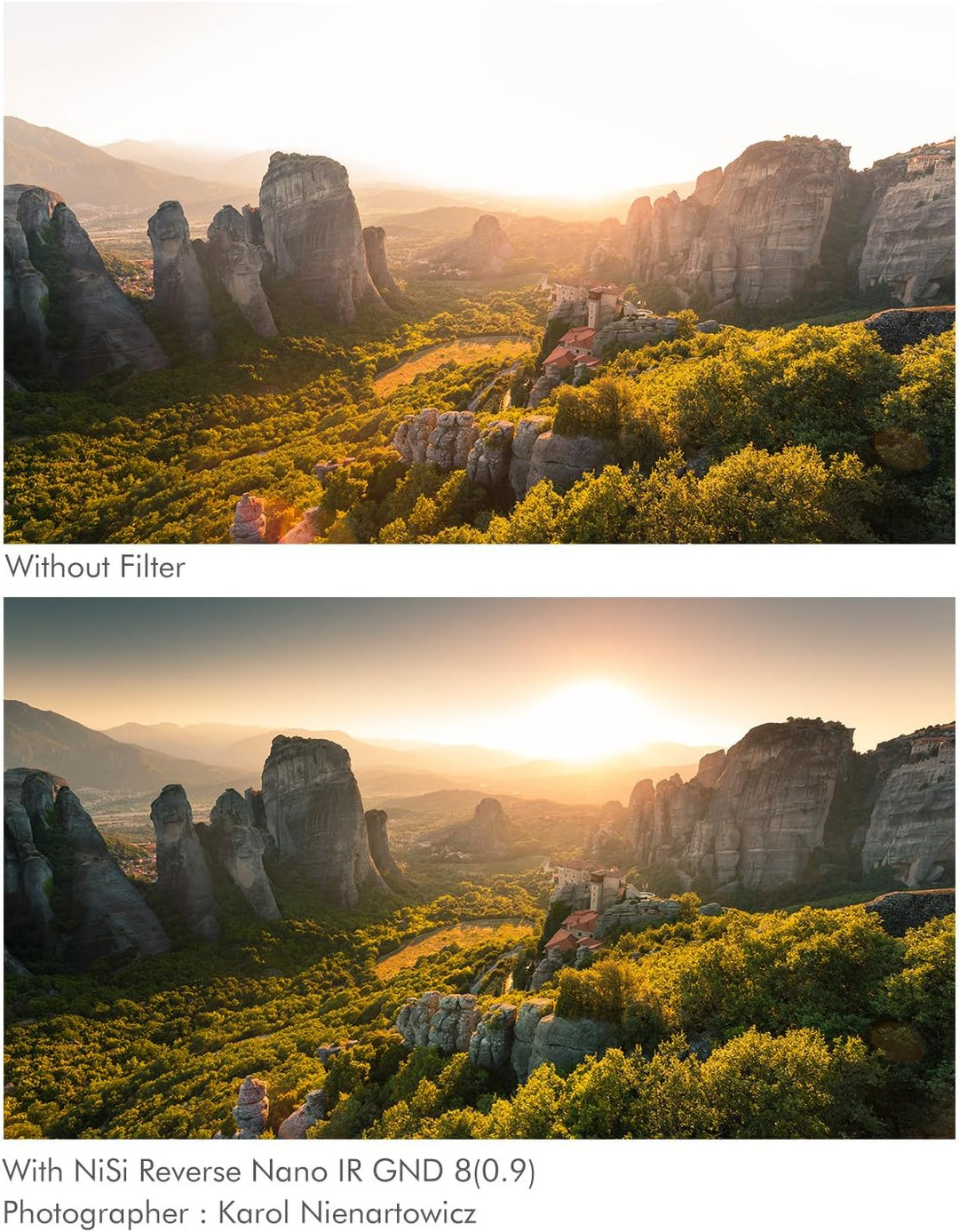 NiSi Verlaufsfilter Reverse GND 8 (0.9/3-Blenden) für M75-Filterhalter (75 x 100 mm)