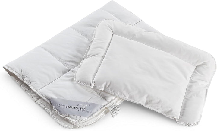 Traumhaft gut schlafen – Bettenset für Babys- und Kinder, Kissen 40x60 cm und Decke 100x135 cm