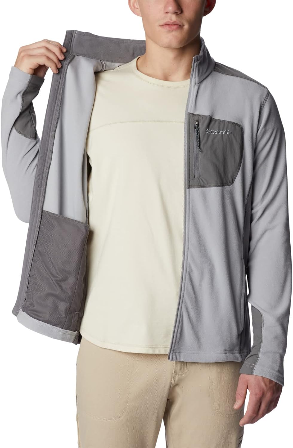 Columbia Herren Klamath Range Sweatshirt XL Columbia Grey/City Grey, XL Columbia Grey/City Grey