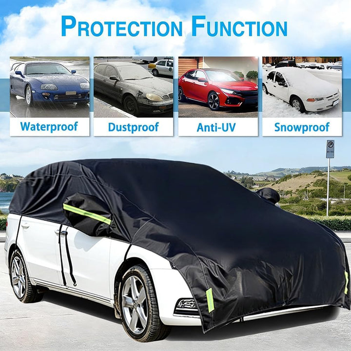 Halbgarage für Auto Windschutzscheibe Abdeckplane Winter Sommer Autoabdeckung wasserdicht Auto halbg