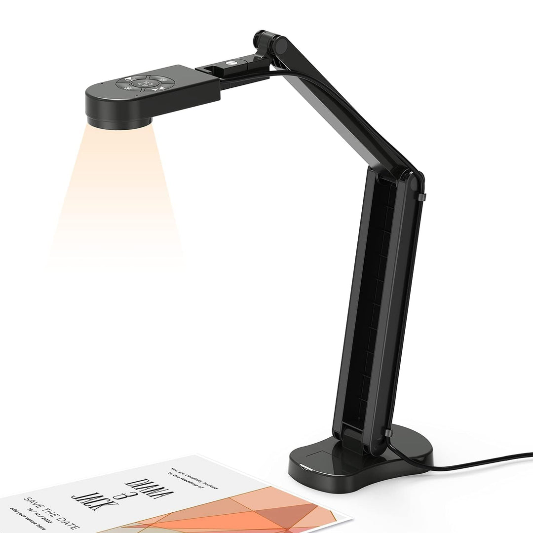 Kitchbai 4K Ultra High Definition 8MP USB-Dokumentenkamera - Mac OS, Windows, Chromebook, Zoom, Micr