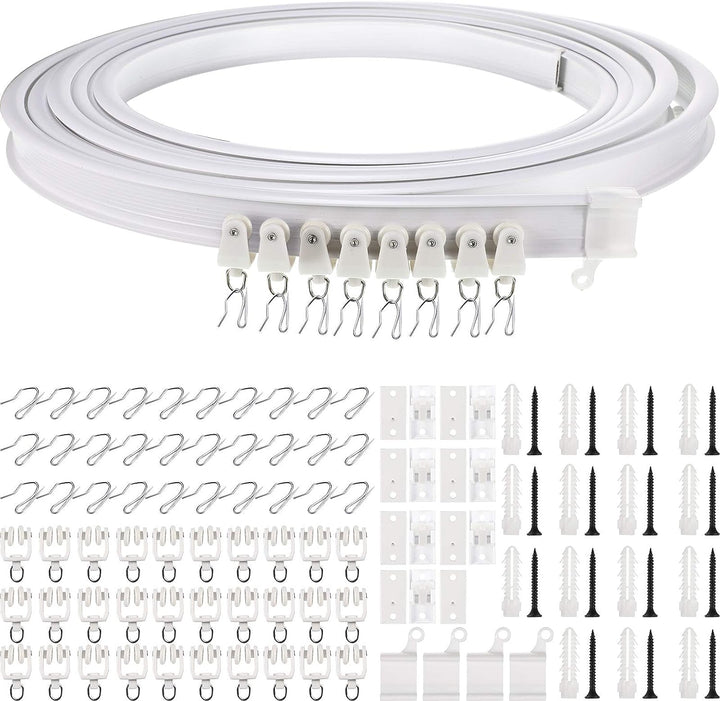 5 Meter Biegbare Decke Gebogen Vorhangschiene Flexible Decken Vorhanghalterung Weich Fenster Gebogen
