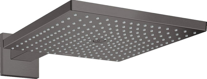 hansgrohe Duschkopf Raindance E 300 Regendusche (Kopfbrause für Wandanschluss) Brushed Black Chrome,
