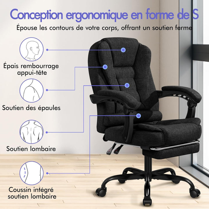 ALFORDSON Chair Bürostuhl, Computer-Schreibtischstuhl, Gaming-Drehstuhl für Computer-Arbeitstisch, e