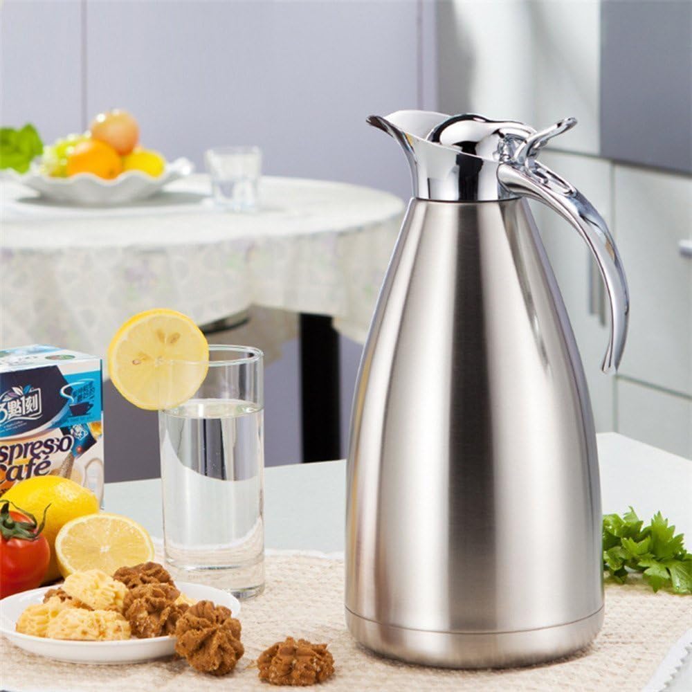 HSTYAIG Edelstahl Thermoskanne, Teekanne, Kaffeekanne, und Isolierkanne mit 18 Stunden Wärmespeicher