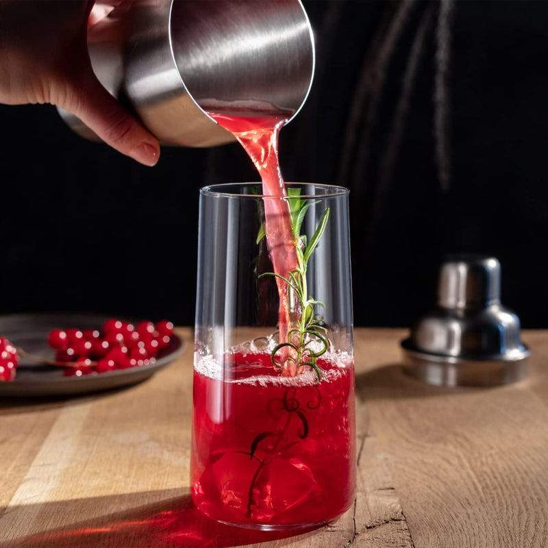 KROSNO Wassergläser Longdrinkgläser Trinkgläser | Set von 12 | 540 ML | Avant-Garde Kollektion | Per