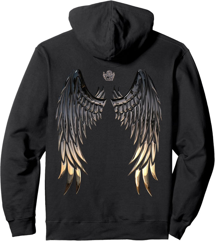 Zurück Engel Dark Wings Pullover Hoodie