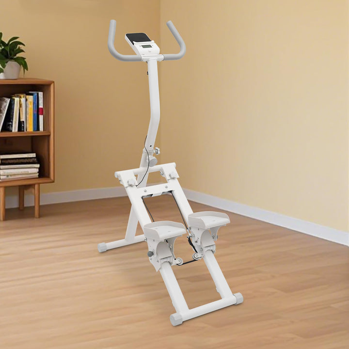 Kletterstepper Klappbar Heimtrainer Mit Digitaldisplay 8 Stufen Widerstand 45° Neigung Für Home Gym