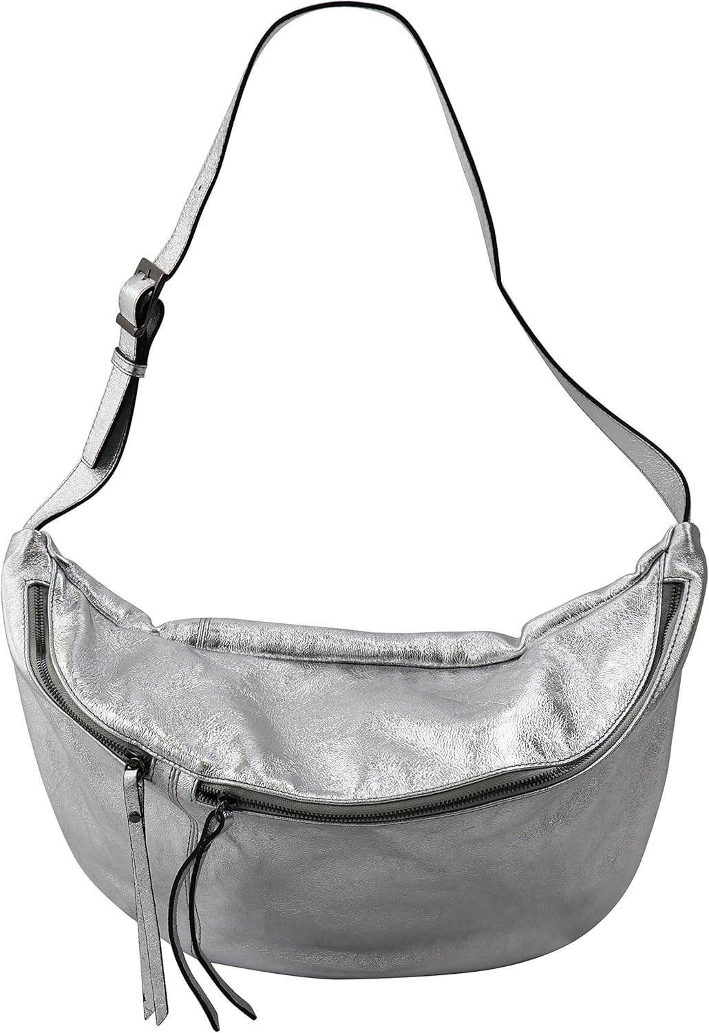 SH Leder echt Leder Damen Unisex Brusttasche für Festival Reise XXL Gross Hüfttasche Crossbody Bag F